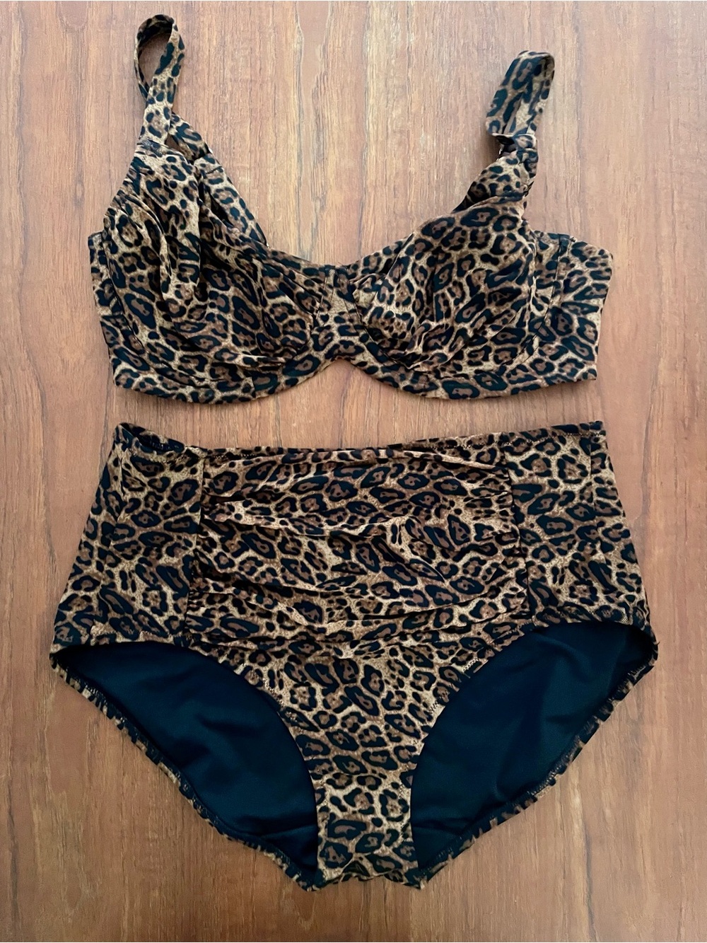 Leopard print sculpting swimsuit Popilush XL